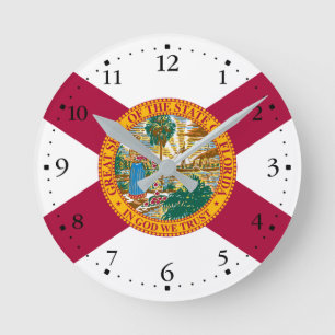 Vlag van de staat Florida Ronde Klok