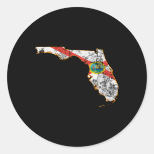 Vlag van de staat Florida Ronde Sticker
