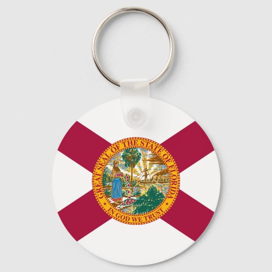 Vlag van de staat Florida Sleutelhanger (Voorkant)