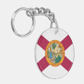 Vlag van de staat Florida Sleutelhanger (Voorkant Links)