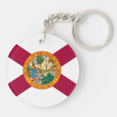 Vlag van de staat Florida Sleutelhanger (Achterkant)