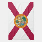 Vlag van de staat Florida Theedoek (Verticaal)