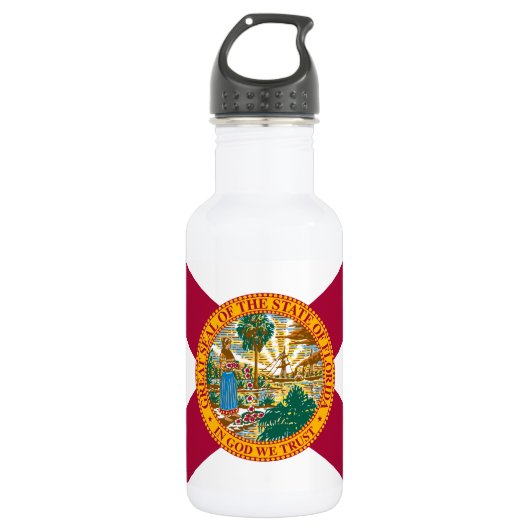 Vlag van de staat Florida Waterfles (Voorkant)