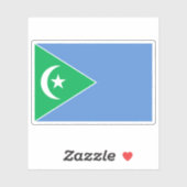 Vlag van de staat Galmudug, Somalië (2009-2010) Sticker (Vel)