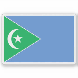 Vlag van de staat Galmudug, Somalië (2009-2010) Sticker