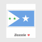 Vlag van de staat Galmudug, Somalië (2015-cadeau) Sticker (Vel)