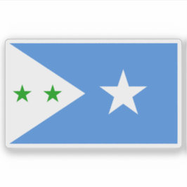 Vlag van de staat Galmudug, Somalië (2015-cadeau) Sticker