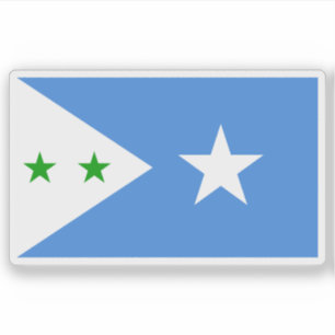 Vlag van de staat Galmudug, Somalië (2015-cadeau) Sticker