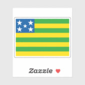 Vlag van de staat Goiás, Brazilië Sticker (Vel)