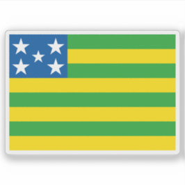 Vlag van de staat Goiás, Brazilië Sticker
