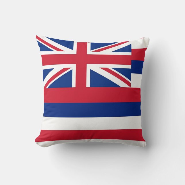 Vlag van de staat Hawaii: Amerikaans MoJo Pillow Kussen (Voorkant)