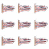 Vlag van de staat Hawaii Sticker (Voorkant)