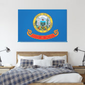 vlag van de staat Idaho Canvas Afdruk (Insitu (Slaapkamer))