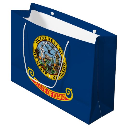 Vlag van de staat Idaho Groot Cadeauzakje (Voorkant Gekanteld)