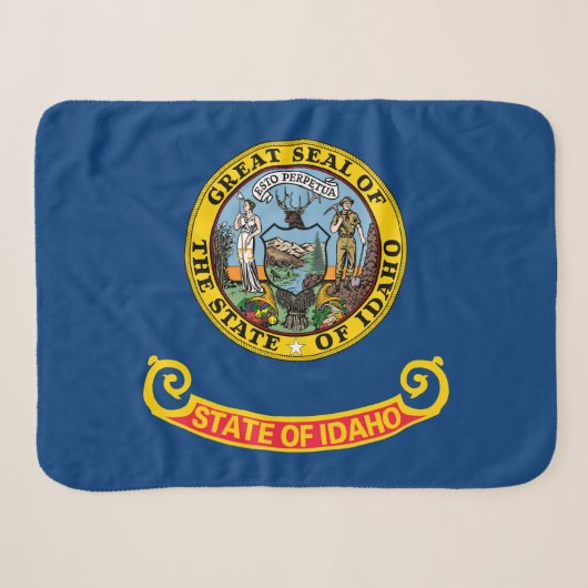 Vlag van de staat Idaho Sherpa Deken (Voorkant (horizontaal))