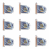 Vlag van de staat Idaho Sticker (Voorkant)