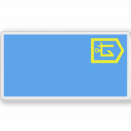 Vlag van de staat Idel-Oeral (1917-1918) Sticker