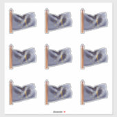 Vlag van de staat Indiana Sticker (Vel)