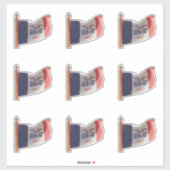 Vlag van de staat Iowa Sticker (Vel)