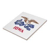 Vlag van de staat Iowa Tegeltje (Zijkant)