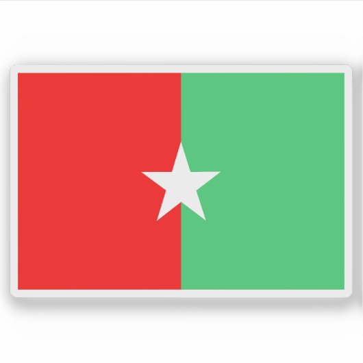 Vlag van de staat Jubaland, Somalië (1998-1999) Sticker (Voorkant)
