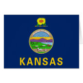 Vlag van de staat Kansas (Voorkant Horizontaal)