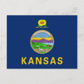 Vlag van de staat Kansas Briefkaart (Voorkant)