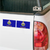 vlag van de staat Kansas Bumpersticker (Op Truck)