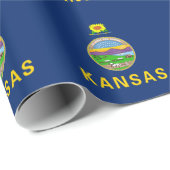 Vlag van de staat Kansas Cadeaupapier (Rol Hoek)