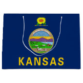 Vlag van de staat Kansas Groot Cadeauzakje (Voorkant)