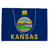 Vlag van de staat Kansas Groot Cadeauzakje (Achterkant)