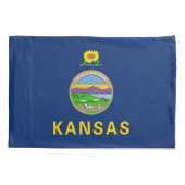 Vlag van de staat Kansas Kussensloop (Achterkant)