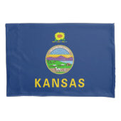 Vlag van de staat Kansas Kussensloop (Voorkant)