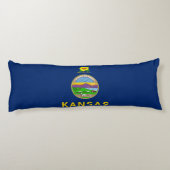 Vlag van de staat Kansas Lichaamskussen (Achterkant)
