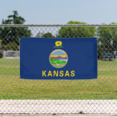 Vlag van de staat Kansas Spandoek (Insitu)