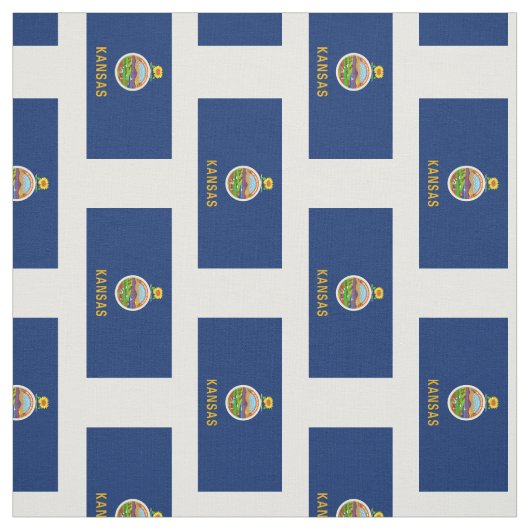 Vlag van de staat Kansas Stof (Swatch)