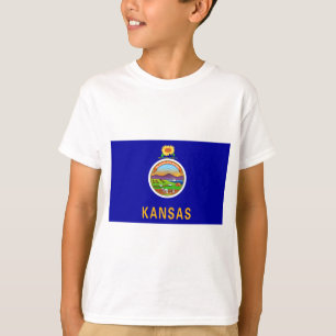 Vlag van de staat Kansas T-shirt