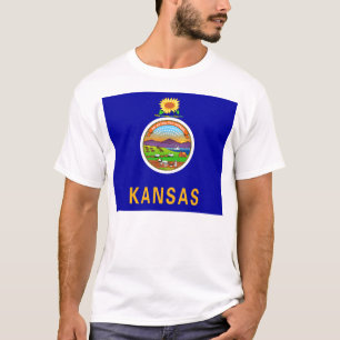 Vlag van de staat Kansas T-shirt