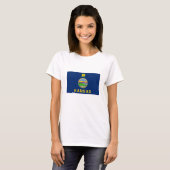 Vlag van de staat Kansas T-shirt (Voorkant volledig)