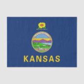 Vlag van de staat Kansas Tissuepapier (Voorkant)