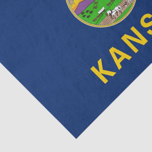 Vlag van de staat Kansas Tissuepapier (Detail)