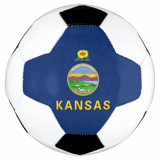 Vlag van de staat Kansas Voetbal (Voorkant)