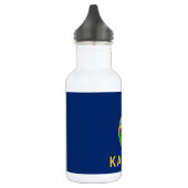 Vlag van de staat Kansas Waterfles (Links)