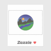Vlag van de staat Kassala, Republiek Soedan Sticker (Vel)