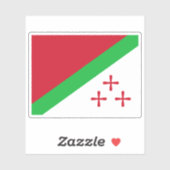 Vlag van de Staat Katanga (1960–1963), DR Congo Sticker (Vel)