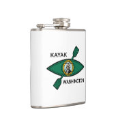 Vlag van de staat Kayak Washington Heupfles (Rechts)