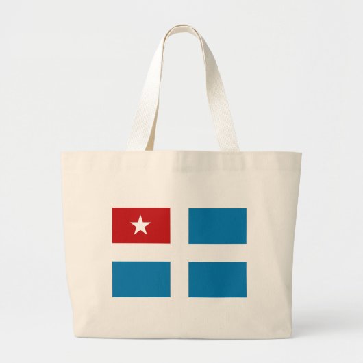 Vlag van de staat Kreta Grote Tote Bag (Voorkant)