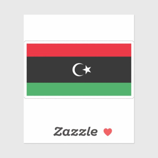 Vlag van de staat Libië Sticker (Vel)