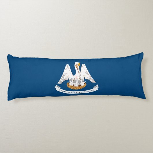 Vlag van de staat Louisiana Lichaamskussen (Achterkant)