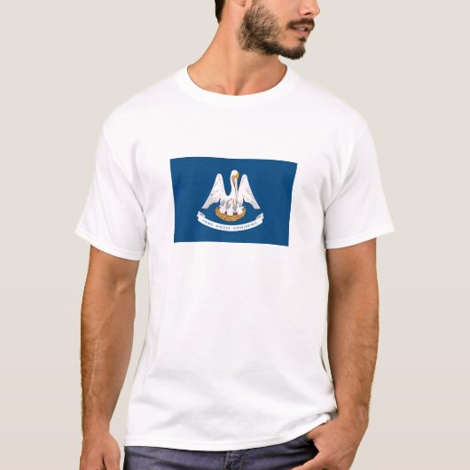 Vlag van de staat Louisiana T-shirt (Voorkant)